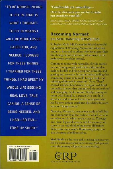 Becoming Normal: An Ever-Changing Perspective