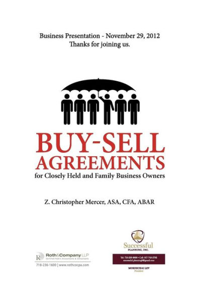 Buy-Sell Agreements for Closely Held and Family Business Owners