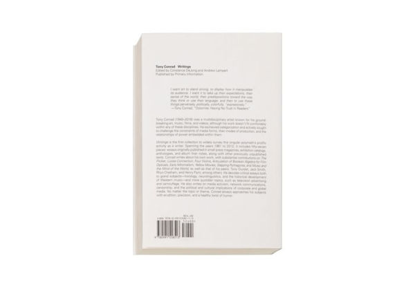 Tony Conrad: Writings