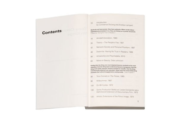 Tony Conrad: Writings