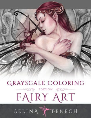 Fairy Art Grayscale Coloring Editionpaperback - 