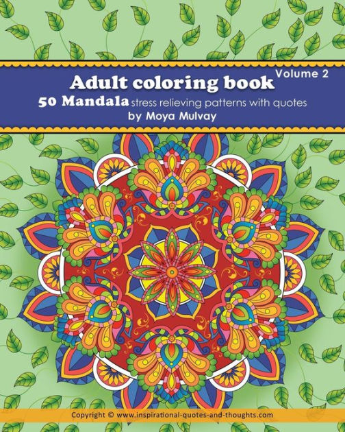 Adult Coloring Book - 50 Mandala Stress Relieving Patterns with Quotes ...