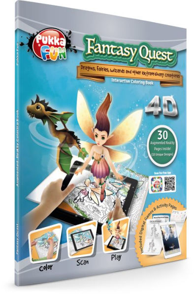 Fantasy Quest Augmented Reality Coloring Book