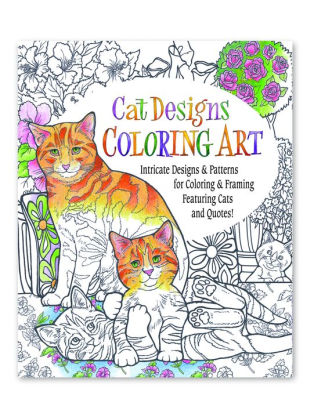 Cat Designs Coloring Art by Inc Product Concept Mfg, Paperback | Barnes