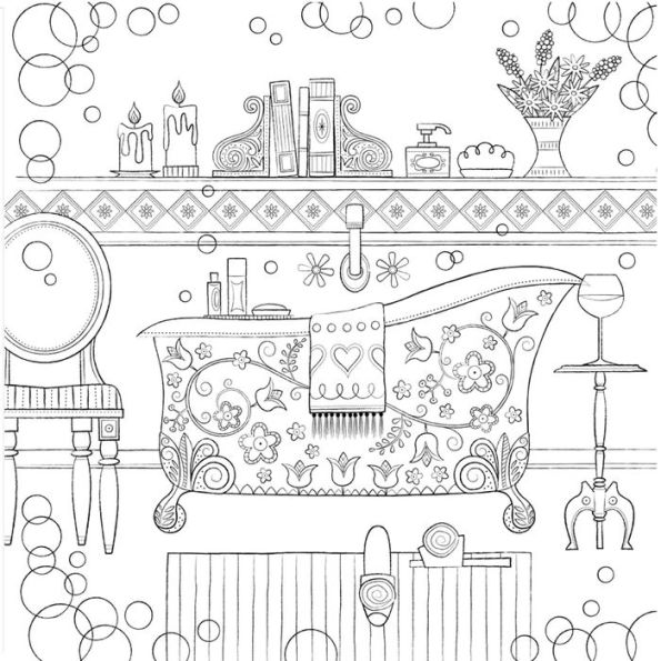 Home is Where the Heart Is: A Hand-Crafted Adult Coloring Book