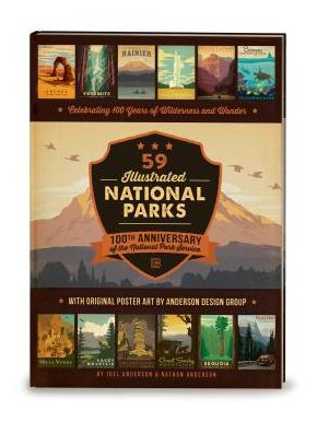 59 Illustrated National Parks: 100th Anniversary of the National Park Service