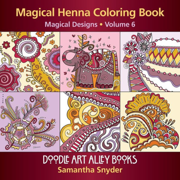 Magical Henna Coloring Book: Magical Designs