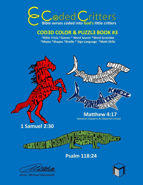 Coded Critters Activity Book #3: Bible verses coded into God's little critters