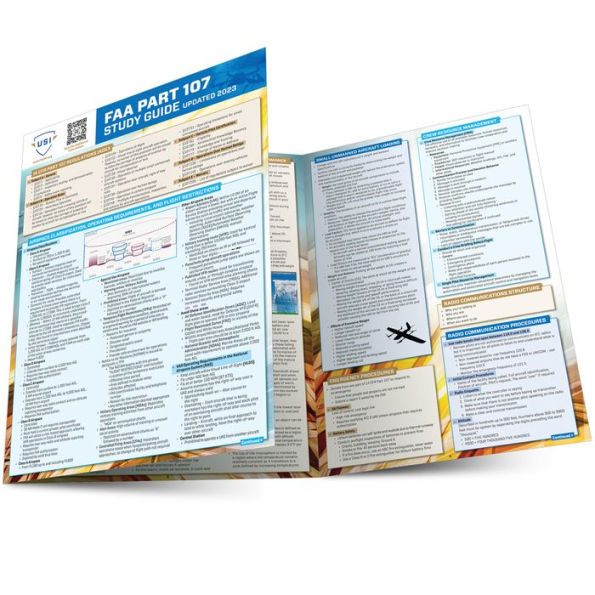 FAA Part 107 Drone Study Guide: a QuickStudy laminated reference guide