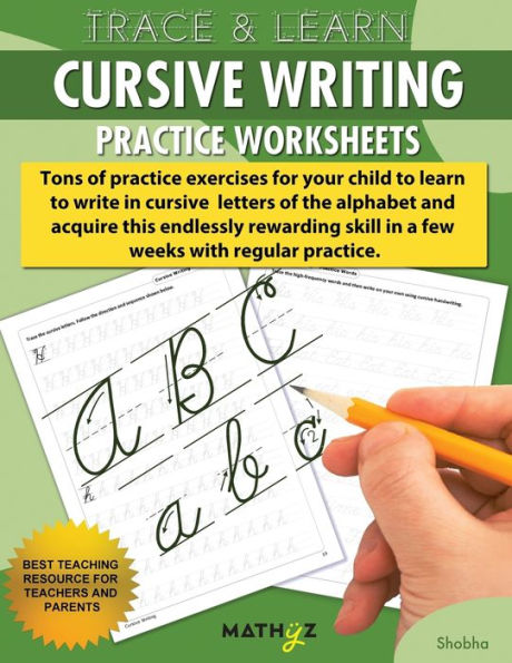 Trace & Learn - Cursive Writing: Practice Worksheets