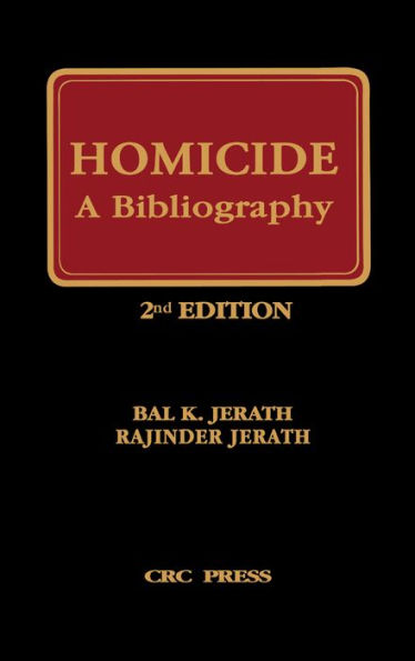 Homicide: A Bibliography, Second Edition