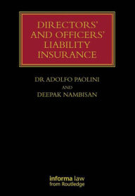 Title: Directors' and Officers' Liability Insurance, Author: Adolfo Paolini