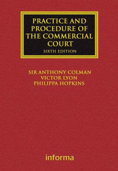 The Practice and Procedure of the Commercial Court