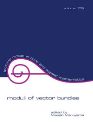 Title: Moduli of Vector Bundles, Author: Masaki Maruyama