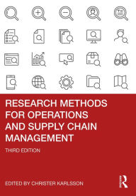 Title: Research Methods for Operations and Supply Chain Management, Author: Christer Karlsson