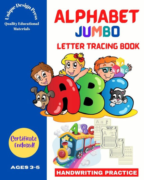 Alphabet Jumbo Letter Tracing Book: Handwriting Practice (for kids ages 3-5, pre-k, kindergarten)