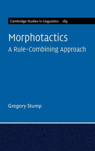 Title: Morphotactics, Author: Gregory Stump