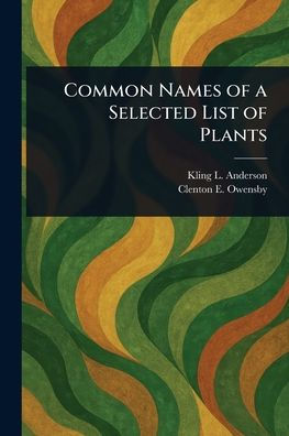 Common Names of a Selected List Plants