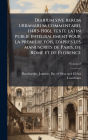 Diarium sive rerum urbanarum commentarii, (1483-1506), texte latin publiÃ¯Â¿Â½(c) intÃ¯Â¿Â½(c)gralement pour la premiÃ¯Â¿Â½re fois, d'aprÃ¯Â¿Â½s les manuscrits de Paris, de Rome et de Florence