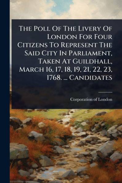 The Poll Of Livery London For Four Citizens To Represent Said City Parliament, Taken At Guildhall, March 16, 17, 18, 19, 21, 22, 23, 1768. ... Candidates
