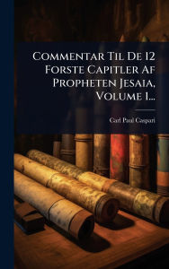 Title: Commentar Til De 12 Forste Capitler Af Propheten Jesaia, Volume 1..., Author: Carl Paul Caspari