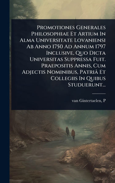 Promotiones Generales Philosophiae Et Artium In Alma Universitate Lovaniensi Ab Anno 1750 Ad Annum 1797 Inclusive, Quo Dicta Universitas Suppressa Fuit. Praepositis Annis, Cum Adjectis Nominibus, Patriï¿½ Et Collegiis In Quibus Studuerunt...