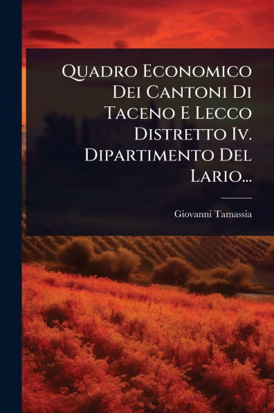 Quadro Economico Dei Cantoni Di Taceno E Lecco Distretto Iv. Dipartimento Del Lario...