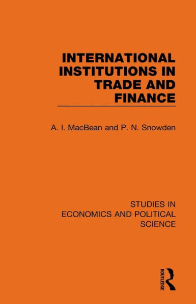 International Institutions Trade and Finance