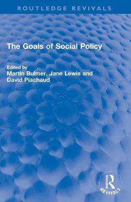 The Goals of Social Policy