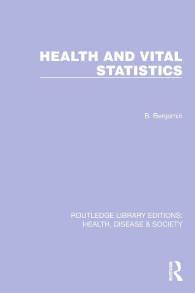 Health and Vital Statistics