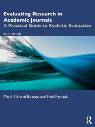 Free book downloads mp3 Evaluating Research in Academic Journals: A Practical Guide to Realistic Evaluation by Maria Tcherni-Buzzeo, Fred Pyrczak ePub DJVU