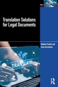 Title: Translation Solutions for Legal Documents, Author: Nataliia Pavliuk