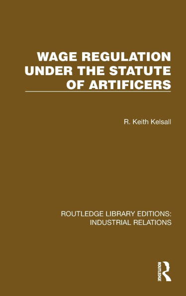 Wage Regulation under the Statute of Artificers