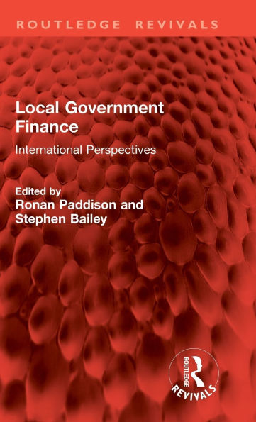 Local Government Finance: International Perspectives