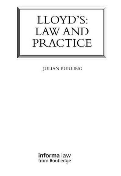 Lloyd's: Law and Practice