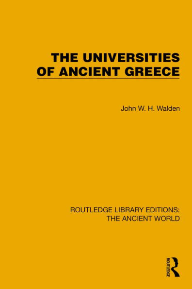 The Universities of Ancient Greece