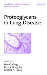 Title: Proteoglycans in Lung Disease, Author: Hari G. Garg
