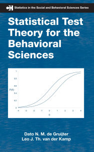 Title: Statistical Test Theory for the Behavioral Sciences, Author: Dato N. M. de Gruijter
