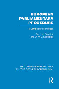 Free download ebook in pdf format European Parliamentary Procedure by Lord Campion, D.W.S. Lidderdale (English literature) 9781040420966 