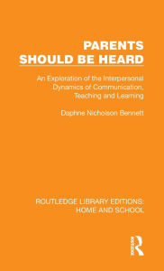 Free and ebook and download Parents Should Be Heard PDF by Daphne Nicholson Bennett