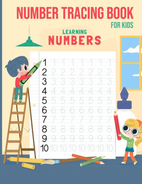 Number Tracing Book For Kids: Preschool writing Workbook, Trace Numbers ...