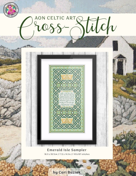 Emerald Isle Sampler: Celtic Cross-Stitch Chart, 7.2" x 14.1", Fun & Easy Counted Cross Stitch Pattern for Adults