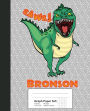 graph paper 5x5 bronson dinosaur rawr t rex notebook by 5x5 graph paper notebook