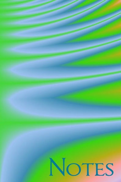 Notes: Green and Blue Tie Dye Look Fractal Art