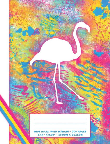 The Funky Composition Notebook For Fun Flamingo Fans: Composition Notebook - College Medium Ruled with Margin