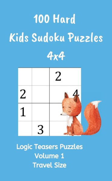 100 Hard Kids Sudoku Puzzles 4x4