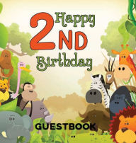 Title: Jungle Zoo Animals 2nd Birthday Guestbook: Birthday Party Themed Celebration Guest Book, Author: Flower Petal Guestbooks