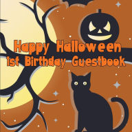 Title: Happy Halloween 1st Birthday Guestbook: Spooky Cute Birthday Party Guest Book Party Celebration Log for Signing and Leaving Special Messages, Author: Flower Petal Guestbooks