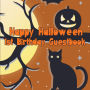 Happy Halloween 1st Birthday Guestbook: Spooky Cute Birthday Party Guest Book Party Celebration Log for Signing and Leaving Special Messages