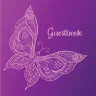 Title: Pink Butterfly Guestbook: Design Guest Book for Parties, Bereavement, Birthdays, Special Wishes from Guests, Author: Flower Petal Guestbooks